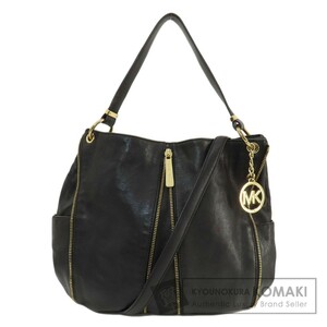 Michael Kors マイケルコース ロゴ 2WAY ハンドバッグ レザー レディース 中古