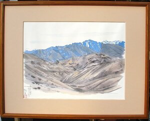 ☆倉庫整理在庫一掃☆平山郁夫「ヒマラヤ山脈とカラコルム山系」複製工芸画,コロタイプ,額付き,成行