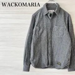 WACKOMARIA 千鳥柄 Wool Shirts フランネルシャツ