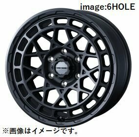 個人宅発送可能 Weds 16X5.5J +22 5穴 PCD139.7 FMBK ホイール 1本 MUDVANCE X TYPE M マッドヴァンス エックス タイプ エム (41564)