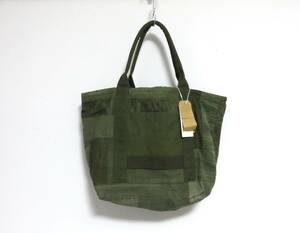 新品 hobo CARRY-ALL TOTE M UPCYCLED US ARMY CLOTH キャリーオール トート バッグ アップサイクル アーミークロス ミリタリー 再構築