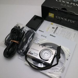 美品 COOLPIX S230 ソリッドシルバー 即日発送 Nikon デジカメ デジタルカメラ 本体 あすつく 土日祝発送OK