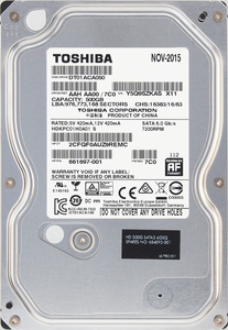 TOSHIBA DT01ACA050 HP P/N 661697-001 3.5インチ SATA600 500GB 869回 4552時間