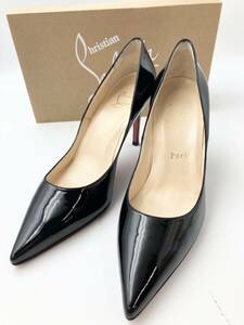 ☆ブランド品☆ ◆未使用品◆　Christian　Louboutin　クリスチャン　ルブタン　Kate　85 mm　パンプス　パテントレザー　37