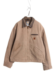 00s US企画 USA製 カーハート デトロイト ジャケット メンズ XXL / オールド CARHARTT ダック ブルゾン ブランケット ライナー付き ワーク