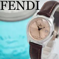 463 FENDI 時計　210L 箱、保証付　サーモンピンク　レディース