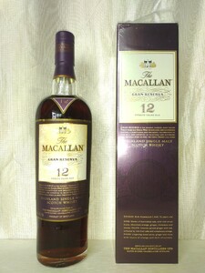 マッカラン The MACALLAN Gran Reserva 12年 未開栓 箱付 古酒