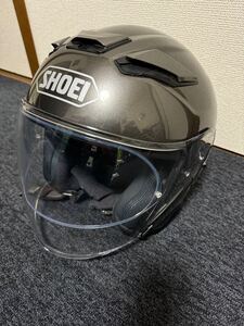 SHOEI J-Cruise2 ジェットヘルメット　アンスラサイトメタリック　Ｌサイズ ピンロックシールド付き　使用頻度小