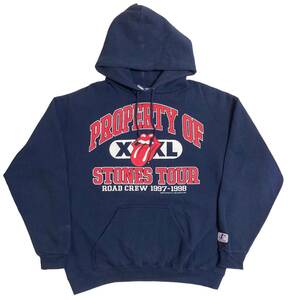 1997-1998 ローリングストーンズ USA製 LOGO ATHELETIC スウェット パーカー The Rolling Stones 90s ビンテージ