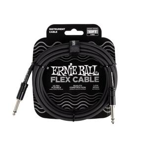 ERNIE BALL 6434 10feet（約3m） FLEX CABLE 10’ S/S ブルー アーニーボール シールド ギター用ケーブル