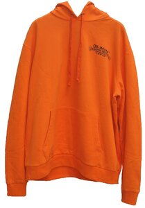 クロムハーツ　Chrome Hearts OFF-WHITE ORANGE HOODIE スウェットパーカー　オフホワイト　コラボ　オレンジ　美品