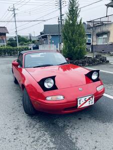 マツダ ロードスター ユーノス NA6CE。低走行69992km。MT。下取りOK★全国納車可能