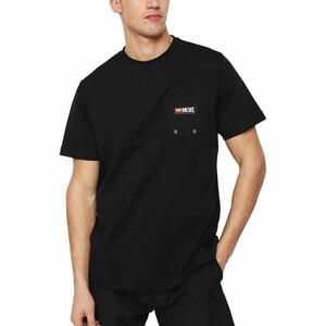 * 正規品 DIESEL BMOWT-JUST-B ディーゼル Tシャツ S / Black *