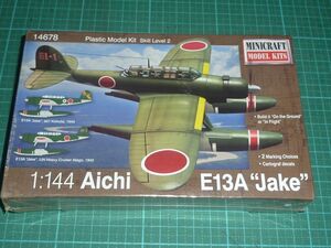 1/144　愛知 零式三座水偵　ミニクラフト MINICRAFT 　E13A 日本海軍 零式水上偵察機 零式三座水上偵察機