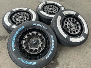 車検対応 新品セット ワイルドポーター ファンクDDC 16インチ 6.5J+38 215/65R16 109/107S 200系ハイエース レジアスエース ホワイトレター