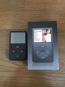 iPod classic 80GB MB147J/A BLACK ジャンク品+箱その他付属品付き