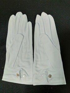 金属ホック　ナイロン100%製　白手袋　Mサイズ　新品、未使用品