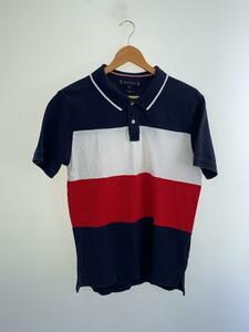 TOMMY HILFIGER◆ポロシャツ/XL/コットン/NVY/ボーダー//