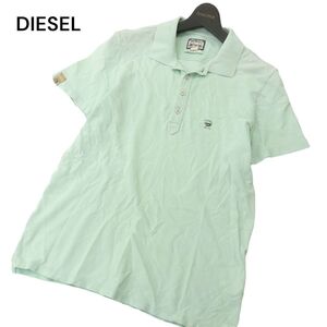 DIESEL ディーゼル 春夏 SLIM FIT ロゴ ビット★ 半袖 鹿の子 ポロシャツ Sz.M　メンズ　A4T04165_4#A