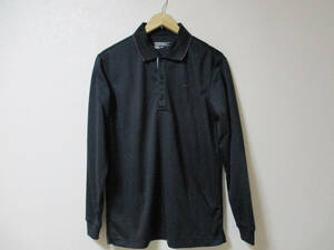 NIKE GOLF ナイキゴルフ 　長袖ポロシャツ 　 DRI-FIT 　黒×パープル　サイズ　メンズM　　　　（３F　お