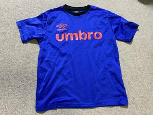 激安! umbro kids アンブロ キッズ 半袖 Tシャツ ブルー 青 140 サッカー フットサル スポーツウエア 運動着 ユニセックス 男女兼用/HS