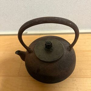 龍文堂　鉄器 茶器 銅蓋 鉄瓶