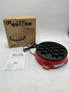 m0784 保管品 卓上 電気たこ焼き機 フッ素樹脂加工 NT-650 レッド 赤 食卓 タコパ 電化製品