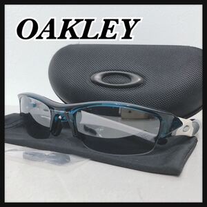 ☆OAKLEY☆ オークリー サングラス アイウェア ブルー ホワイト カラーレンズ 鼻パット付き 収納ケース スポーツ スポーティ 送料無料