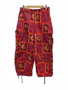 Needles◆22SS/H.D.PANTS/BATIK/カーゴパンツ/S/コットン/RED/総柄/KP177//