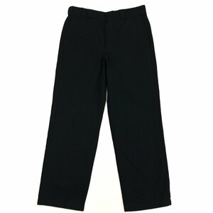 Dickies ディッキーズ ロゴワッペン ストレート チノ ワークパンツ 32 w82 黒 ブラック チノパンツ アメカジ 古着 国内正規品 メンズ 紳士