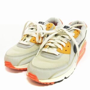 ナイキ NIKE Air Max 90 Grey Crimson スニーカー シューズ ローカット グレー 22.5cm 靴 ☆AA★ レディース