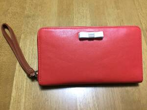 【新品】FURLA　フルラ　長財布　本革　オレンジ