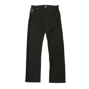 [美品・レアデザイン] ARMANI JEANS アルマーニ ジーンズ COMFORT FIT スリム ストレート パンツ 30 ブラック メンズ 黒 ルーマニア製