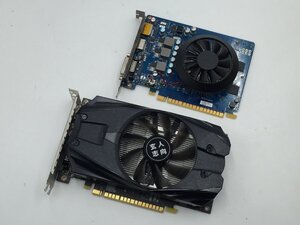 ♪▲【玄人志向 他】NVIDIA GeForce GTX 1050Ti/1050 4GB/2GB GDDR5 グラフィックボード 部品取り 2点セット まとめ売り 1218 13