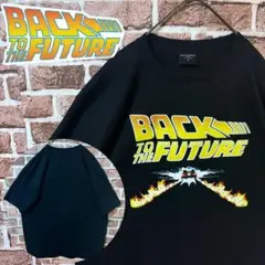 【大人気❗️】バックトゥザフューチャー☆デカロゴ　プリントTシャツ　デロリアン