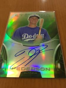 【現Diamondbacks/Joc pederson】2013 Bowman Sterling Prospect auto Green Refractor 95/125