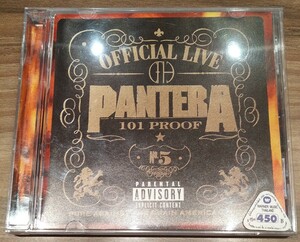 OFFICIAL LIVE 101 PROOF PANTERA 廃盤輸入盤中古CD パンテラ ライヴ 狂獣 62068-2