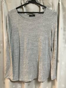 良品【Gap/ギャップ】長袖フレアーＴシャツ・トップス/Ｍぐらい★グレー★レディース★USED