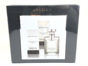 未使用　ブルガリ　BVLGARI　プールオムソワール　SOIR　オードトワレ50ml/ボディローション75ml/バスジェル75ml　セット　KES-2514