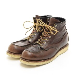 ◆511433 RED WING レッドウィング ◆ワークブーツ 6インチ クラシック モック 8138 サイズ9.5D/27.5cm メンズ USA製 ブラウン