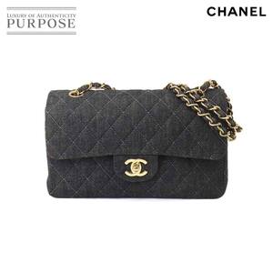 シャネル CHANEL マトラッセ 23 チェーン ショルダー バッグ デニム ブラック A01113 ゴールド 金具 ヴィンテージ 90250770