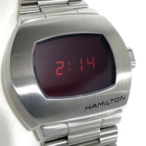 美品 HAMILTON ハミルトン アメリカンクラシック PSR デジタルクォーツ H52414130 ステンレス メンズ 箱保コマ付き 送料無料