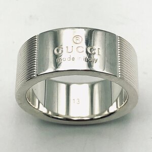 6605〇/GUCCI(グッチ) リング 指輪 163179-J8400 日本サイズ12号 内径 約16.7mm シルバー925 重量 9.3g メンズ レディース【1129】