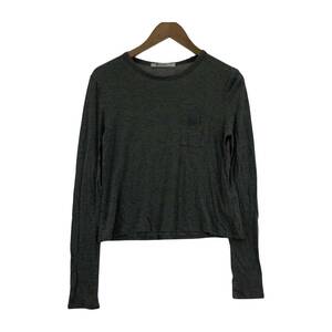 ゆうパケットOK Alexander Wang アレキサンダーワン クルーネック カットソー sizeXS/グレー