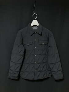 ◆GAP ダウン90％　撥水　軽量ダウンシャツジャケット S 　ブラック