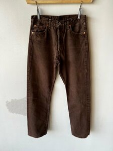 (^w^)b Levis ユーロ リーバイス 80s 90s ヴィンテージ ベルギー製 501-0121 カラー ジーンズ ブラウン モカ デニム パンツ W30 脇割