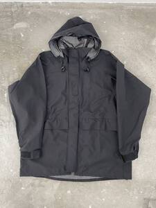 超希少！未使用品！米軍実物！ブラック！USA製！NAVY GORE-TEX ゴアテックス パーカー MILITARY 迷彩 ミリタリー ARMY 大きいサイズ 