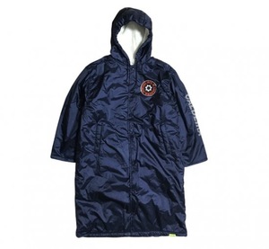 CALDEIRA (キャルデラ) ボア ベンチ コート (L) NAVY 9053 | soccer futsal サッカー フットサル ネイビー 保温性 撥水加工