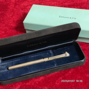 SILVER925 SV925 TIFFANY & Co. ティファニー Tロゴクリップ ボールペン 筆記用具 文房具 箱付き