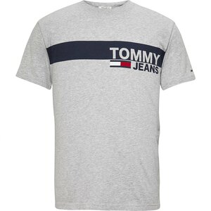 * 1点のみ 新品 TOMMY HILFIGER トミーヒルフィガー Tシャツ ロゴT カットソー Tommy Hilfiger Essential Box Logo Light Grey / XL *